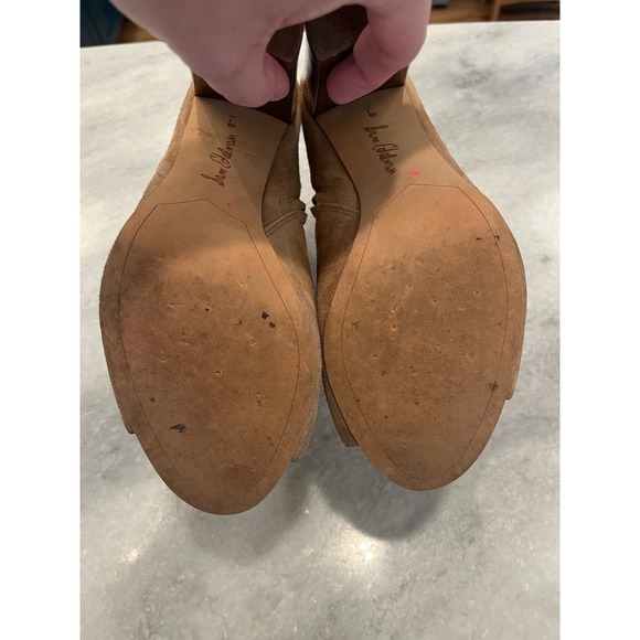 1.State Size 8  Preete Leather Suede Almond Ankle Boot Zip Side - Picture 3 of 4